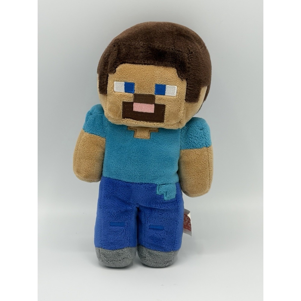 Minecraft Steve Plush Toy Stuffed Doll Figure Mojang Video Game Mattel